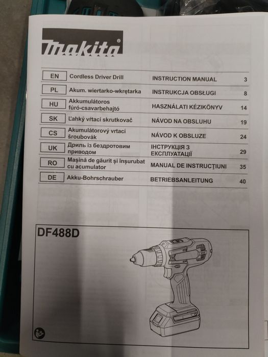 Mașină de înșurubat și găurit Makita