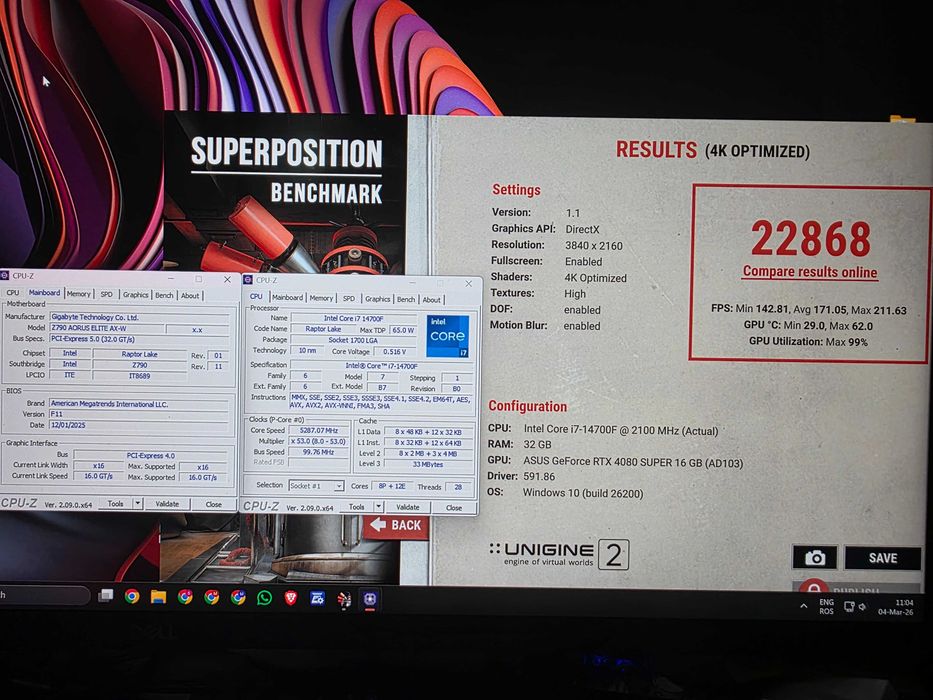 PC gaming i7-14700F, RTX 4080 Super, 32GB DDR5, 2TB M.2 NVMe