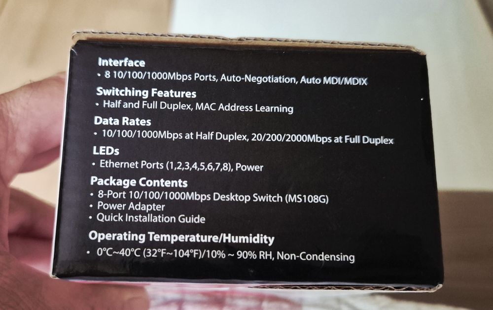 Switch Desktop Gigabit cu 8 porturi Mercusys MS108G
