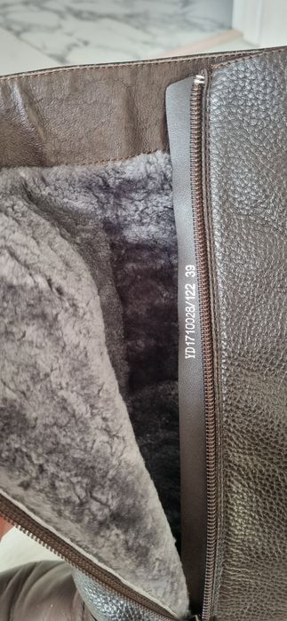 Кожаные сапоги дёшево