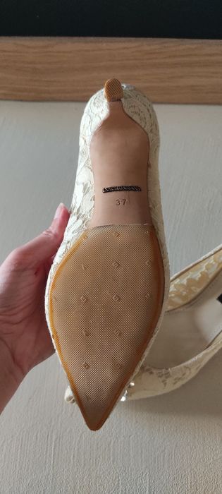 Обувки Dolce&Gabbana, светъл жълт нюанс