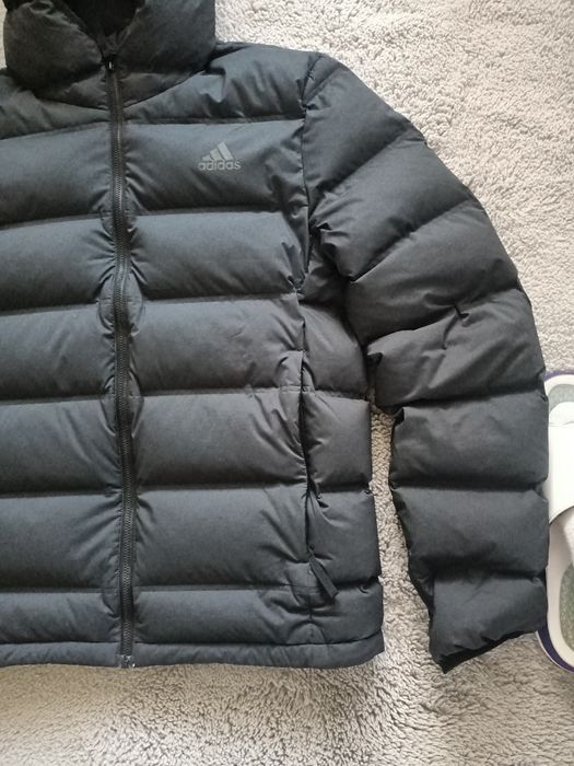 Geacă puf adidas Helionic Hooded Down Jacket