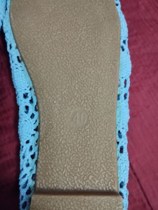 Espadrile turcoaz damă