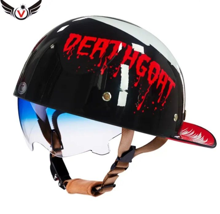 шлем с сертификацией DOT, ретро мотоциклетный шлем