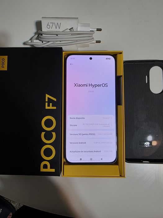 Xiaomi POCO  F7 -CPU Octacore Bat 6500mA-charger 67w OEM telefon smart