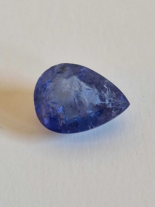 Сертифициран естествен Танзанит-3.40 карата