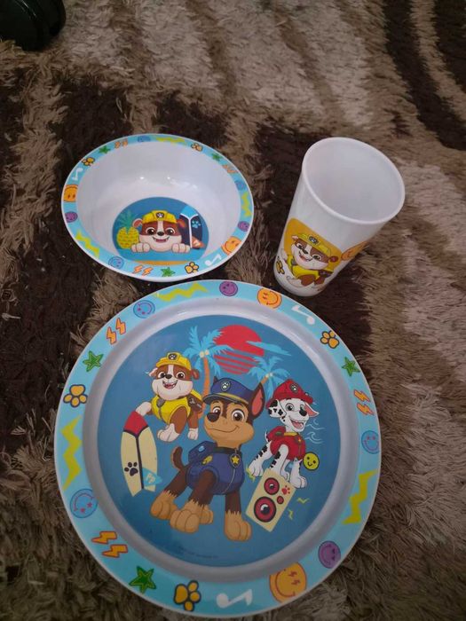 Комплект от 3 части за хранене Paw Patrol