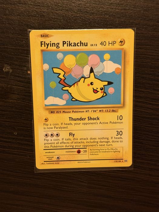 2016 Pokemon XY Evolutions 110 Flying Pikachu