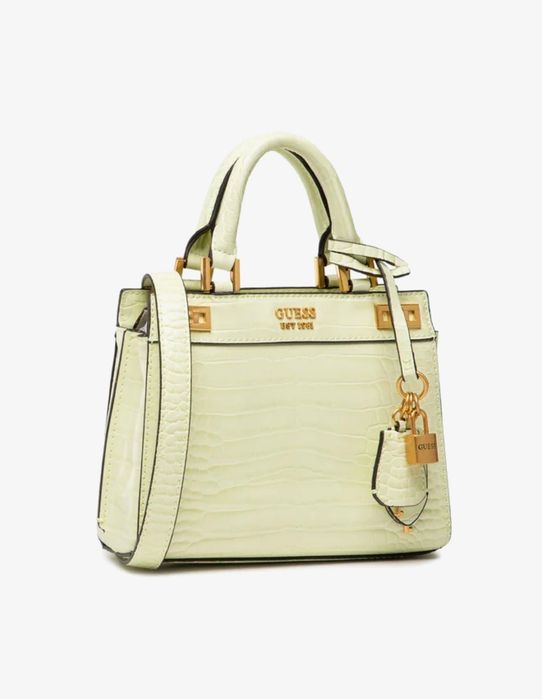 Дамска чанта Guess Katey Croc Mini Satchel