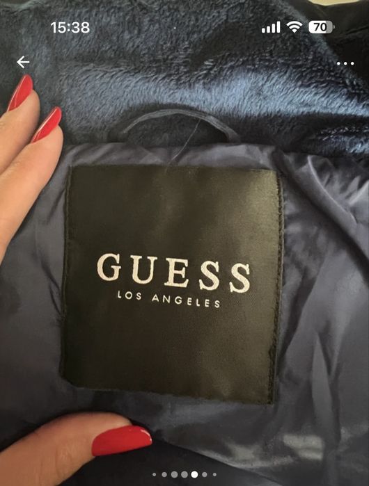 Geaca GUESS albastru electric