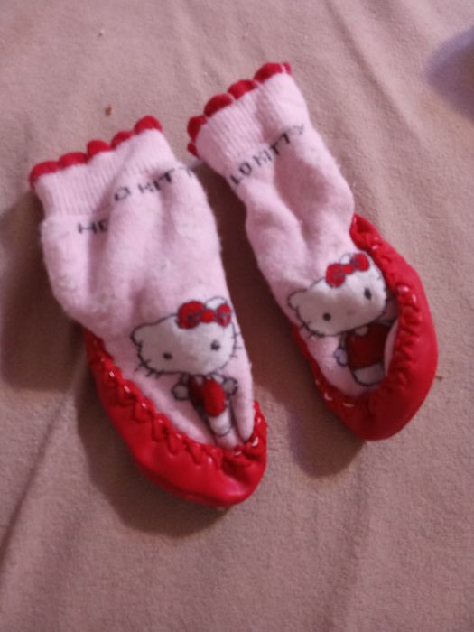Papuci copii de casă hello kity