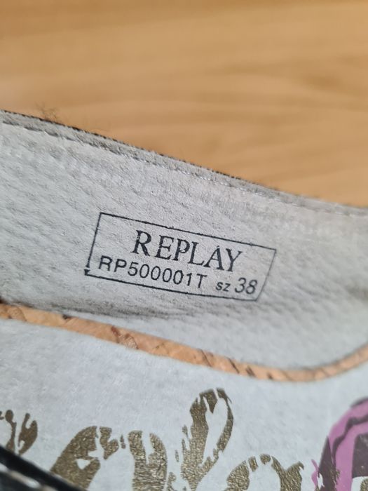 Vand Sandale  originale Replay cu toc