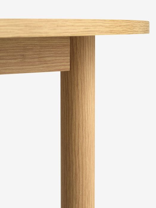 Кухненска маса, кръгла, цвят натурален дъб