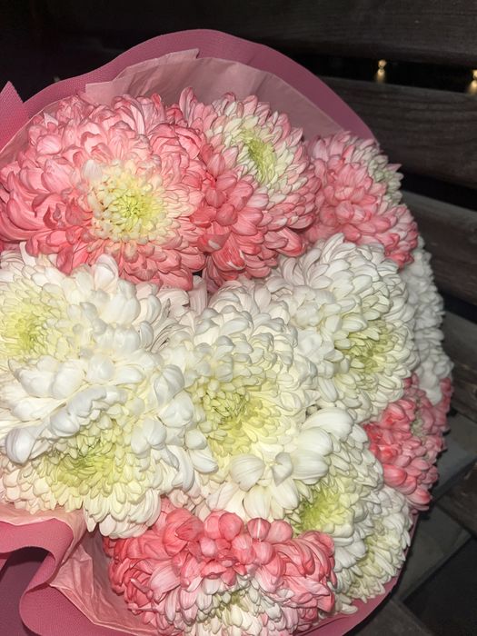 Гүл букет қазір келген өте нәзік