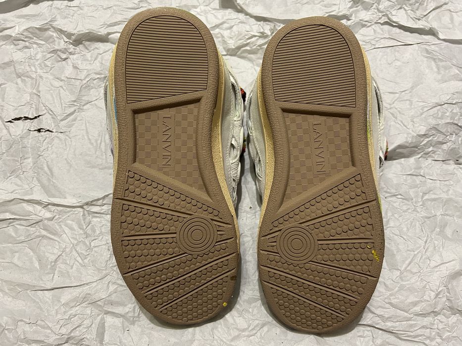 Adidasi Lanvin Curb Brown Graffiti