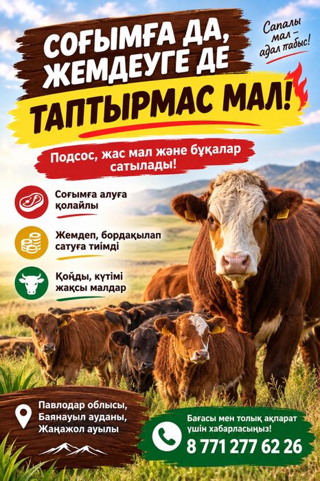 Күздікке қара малдар сатылады