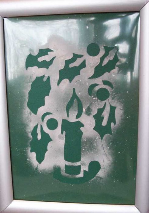 Шаблони за коледна украса на стъклени витрини, прозорци и врати