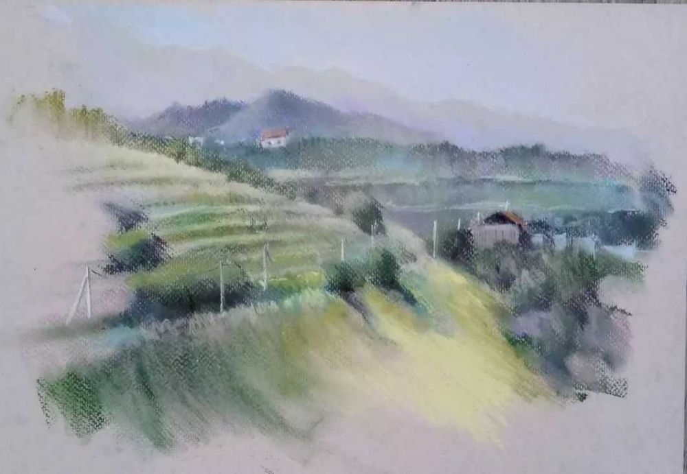 Картина пастелью