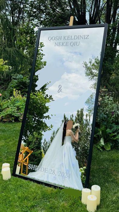 Свадебное платье с цветами