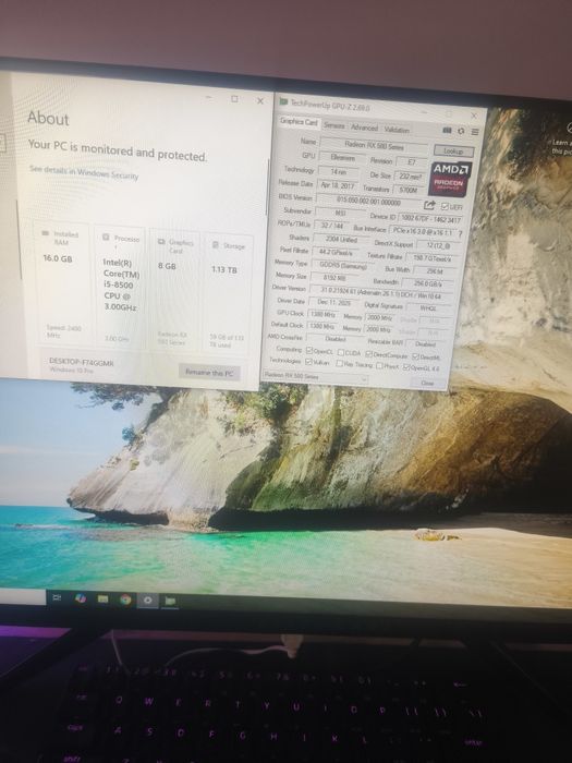 Vând PC i5 8500 + RX 580 8 GB MSI