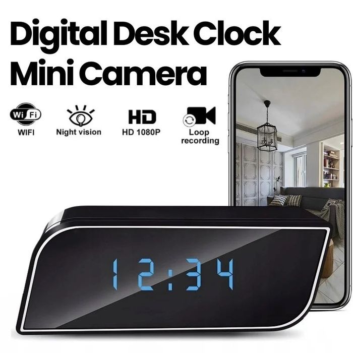 Mini Camera Ceas Birou - Spion - Urmărire - Ascunsa - FullHD