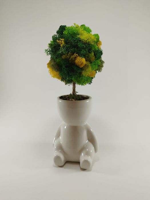 Керамични фигури със скандинавски мъх