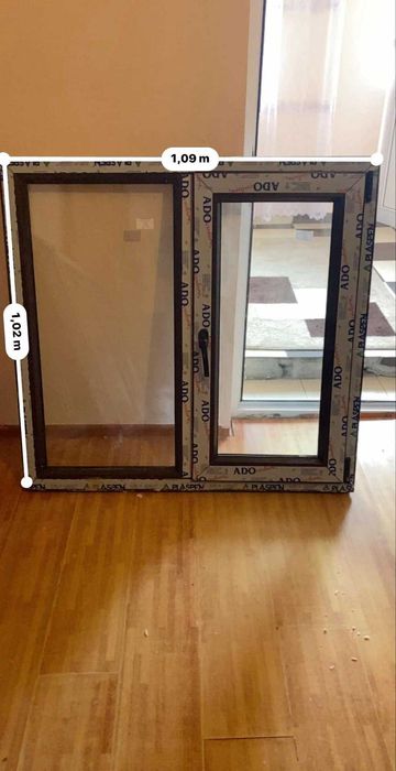 Usa mare cu pui,usa simpla si geamuri termopan mahon