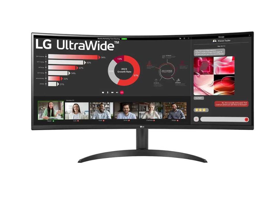 Monitor LED Curbat LG UltraWide™ 34WR50QK-B, 34", UWQHD (3440x1440), 100Hz