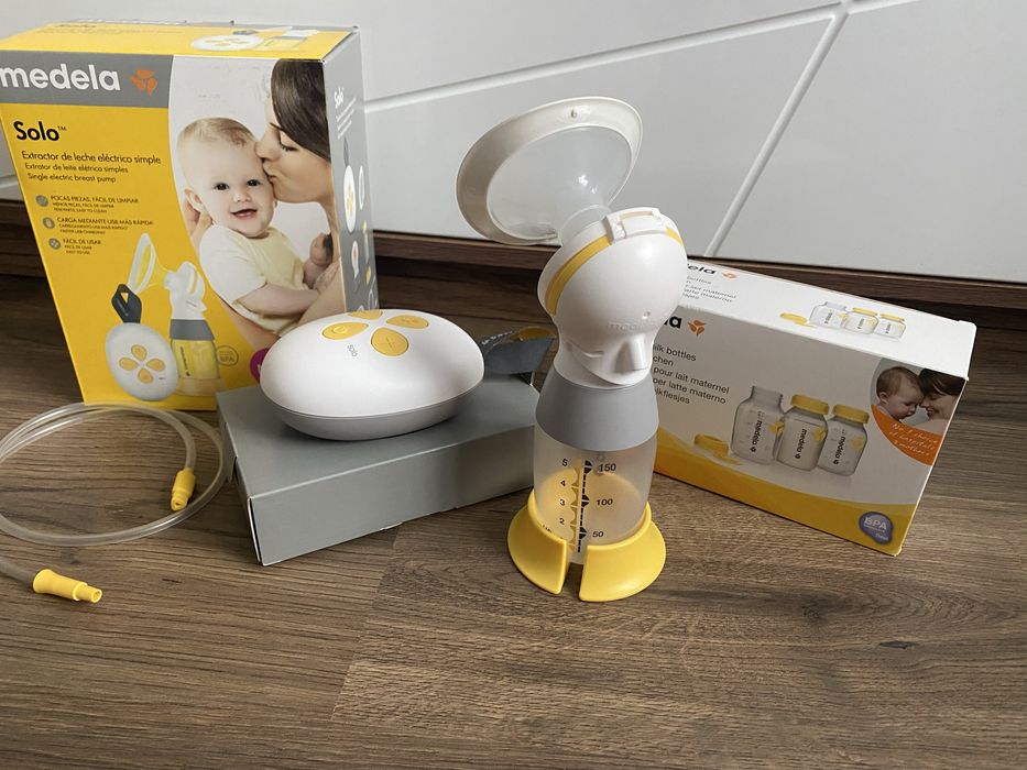 Електрическа помпа за кърма MEDELA Solo плюс комплект шишета за кърма