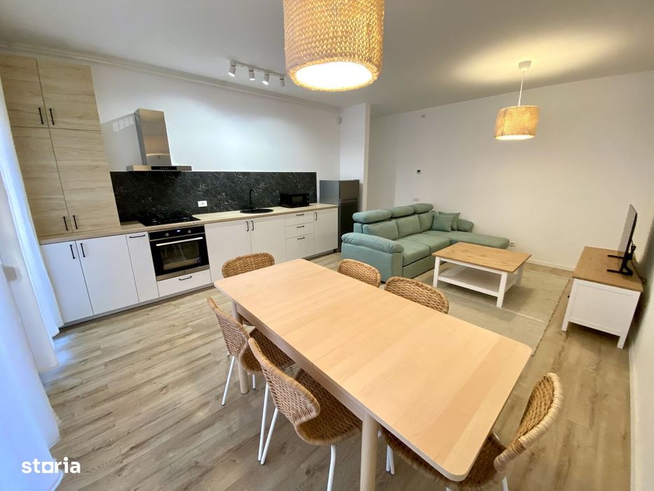 Vand apartament 2 camere cu gradina+parcare, amenajat modern, ARED-AFI