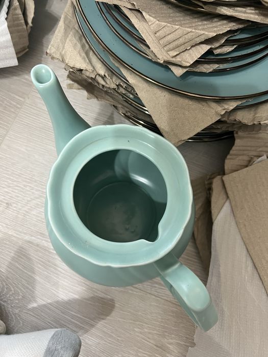 Сервис посуда набор голубого оттенка