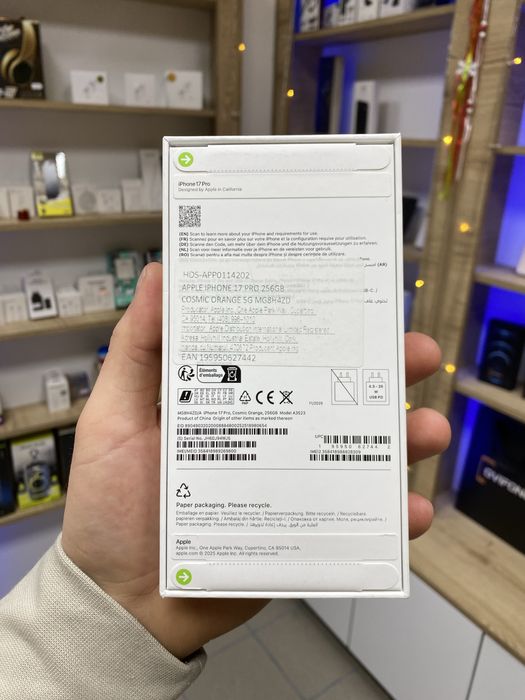 Apple iPhone 17 Pro Cosmic Orange, 256 Gb, Nou