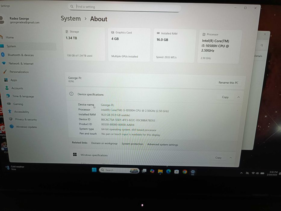 Vând laptop Lenovo Legion +mouse+mousepad  oferte doar în Brasov