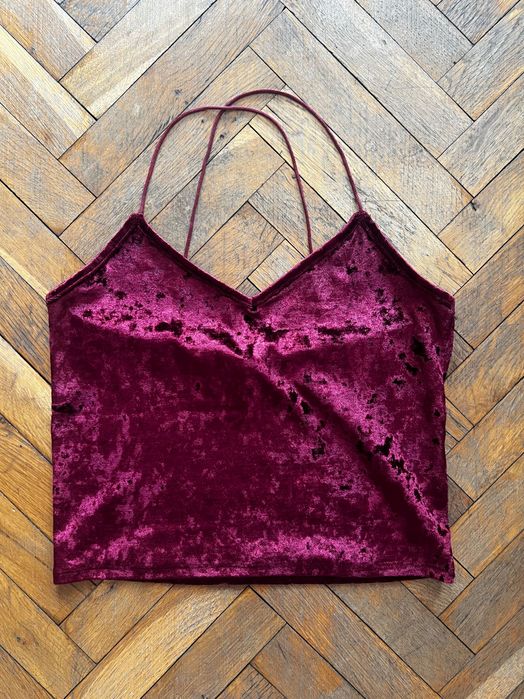 Кадифен потник в бордо