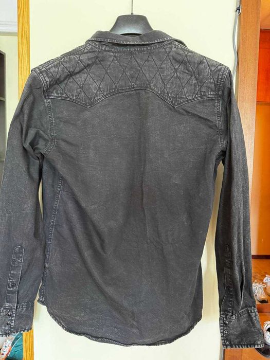 Оригинална REPLAY черна дънкова риза с дълги ръкави / overshirt / M размер