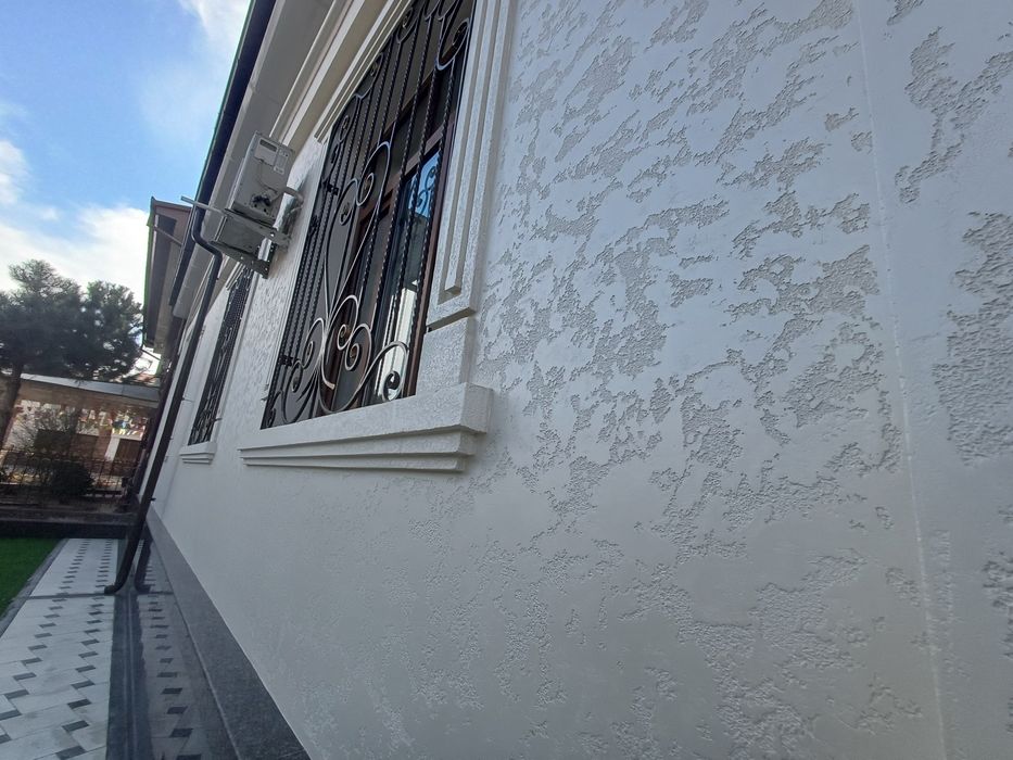 Travertin. Fasad . Ishlari