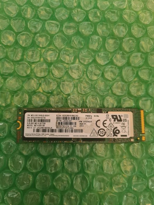SSD NVMe Samsung PM981a 512GB