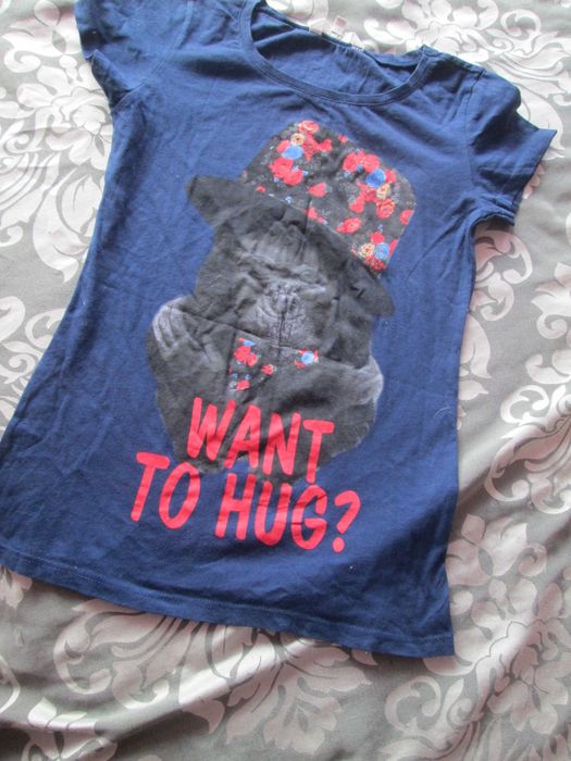 tricou  albastru fete XS