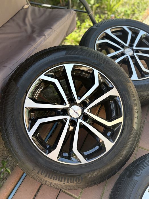 SET 4 JANTE DEZENT R17 + Anvelope Iarna Continental 215 / 65 / R17 TS 850 P