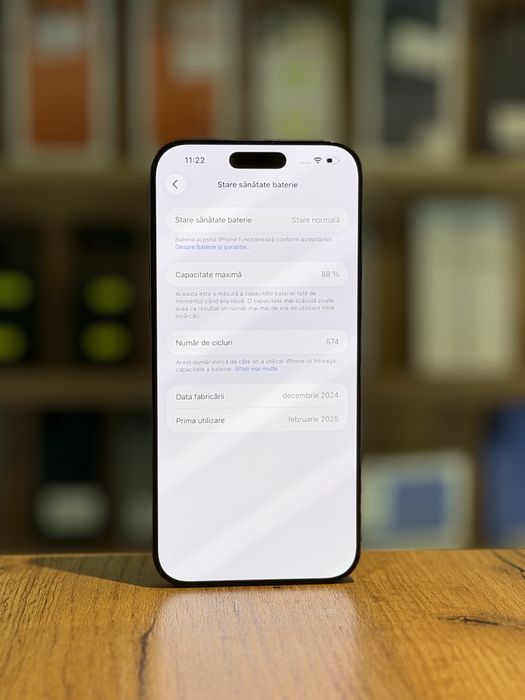 iPhone 16 Pro Max 256Gb Black/Baterie88%/Garantie 12 luni @atsgsm.ro