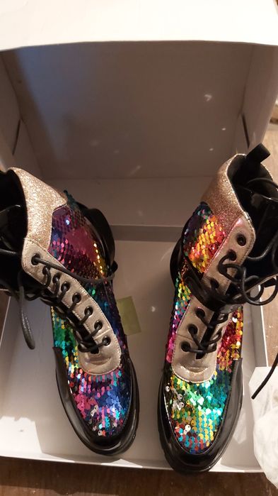 Дамски  боти с паети