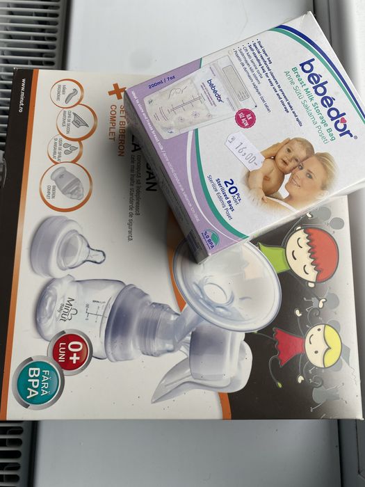 Pompa de san Minut bebe si pungi de lapte