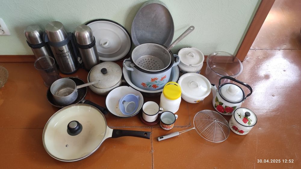 Посуда, стекло, керамика.