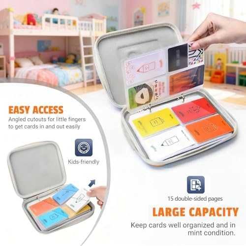 Нов Албум за карти 120 джоба с цип оранжев калъф органайзер Класьор папка