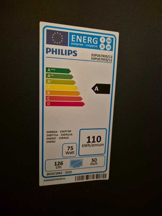 Televizor LED Smart PHILIPS, 4K Ultra HD