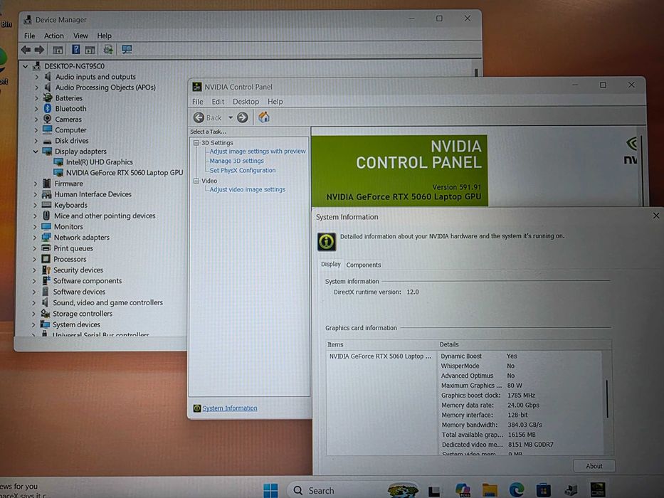 Laptop hp victus i7 13620H 512gb 16gb rtx 5060