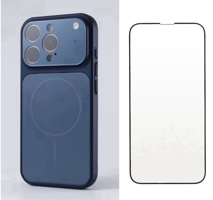 Husa MagsLens si Folie Sticla Clara - Iphone 15/15 PRO/15 PRO MAX