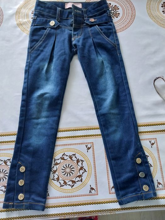 Брюки джинсовые на девочкучку
