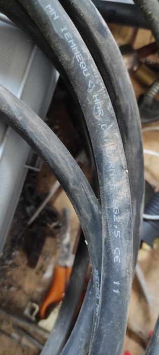 Трифазен кабел 5×2.5 кв 10 м