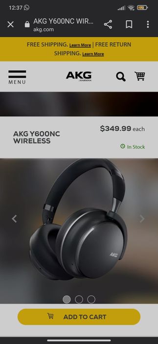 Casti Wireless AKG Y600NC